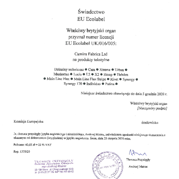 synergy - tlumaczenie ecolabel